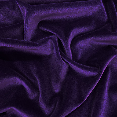100% cotton purple velvet fabric