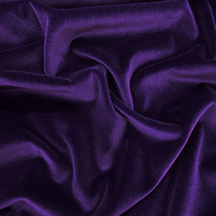 100% cotton purple velvet fabric