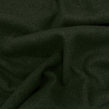 Boiled wool 100% wool bottle green fabric