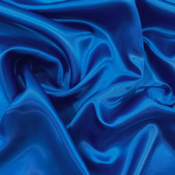 Tissu doublure 100% cupro brillant bleu royal