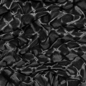 Black diamond embossed velvet fabric