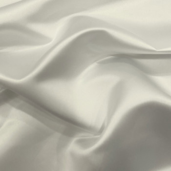 White 100% polyester duchess satin fabric