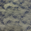Khaki green leaves jacquard silk fabric (0.95 meters)