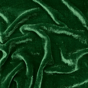 Emerald green silk velvet fabric