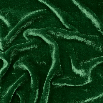 Tissu velours de soie vert émeraude