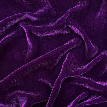 Purple silk velvet fabric