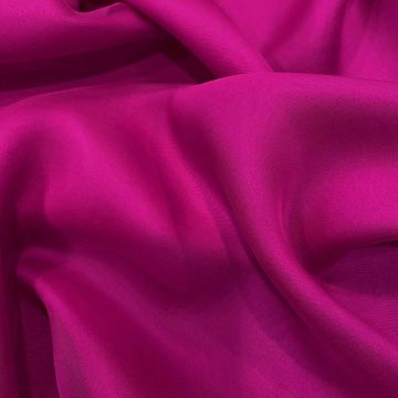 Fuchsia 100% silk chiffon