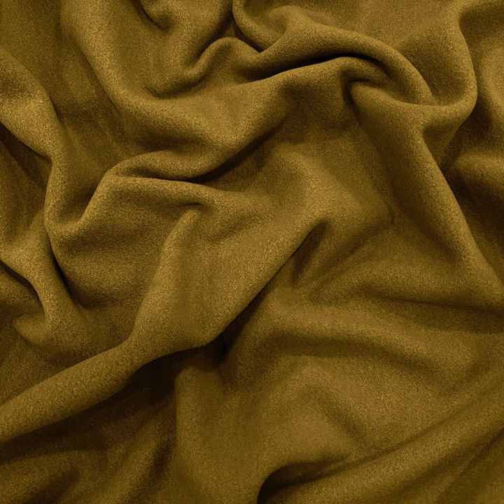 Tissu laine cachemire vert mousse