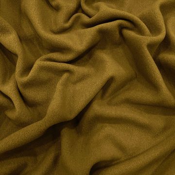Moss green wool cashmere fabric