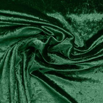 Forest green velvet panne fabric