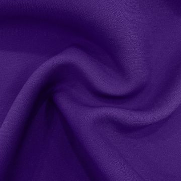 Purple double-faced heavy wool and silk crepe fabric