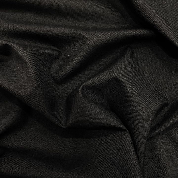 Black fluid suit wool fabric