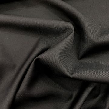 Black Super 130 virgin wool fabric