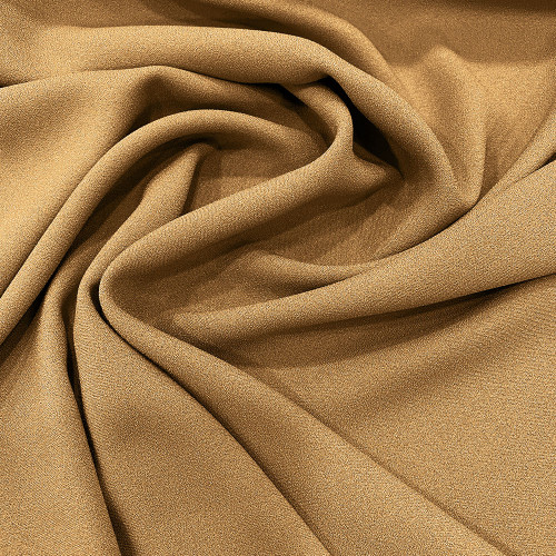 Beige foam crepe fabric