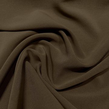 Tissu double crêpe vert kaki