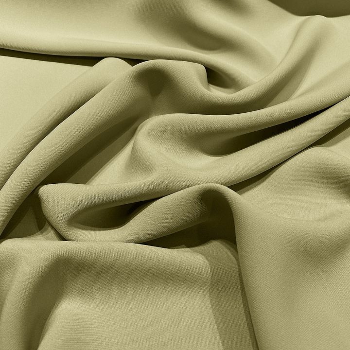Tissu double crêpe vert tilleul