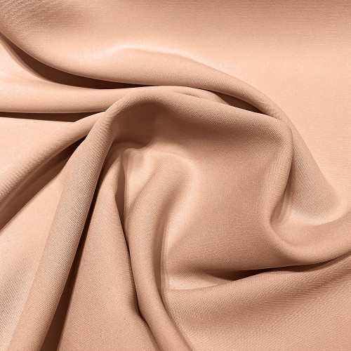 Nude double crepe fabric