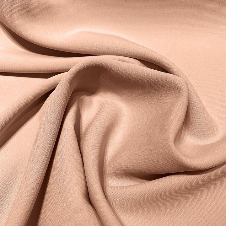 Nude double crepe fabric