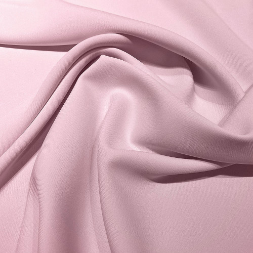 Pink double crepe fabric