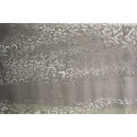 Grey gradient chiffon fabric with hand painted sequins print