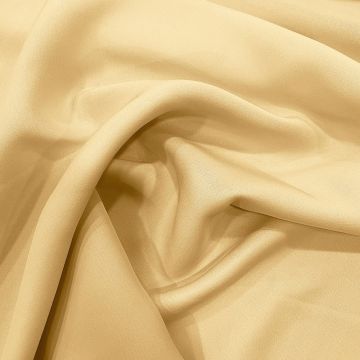 Cream beige double-sided heavy silk crepe fabric