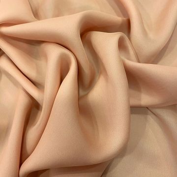 Pale orange 100% silk chiffon (1.45 meters)