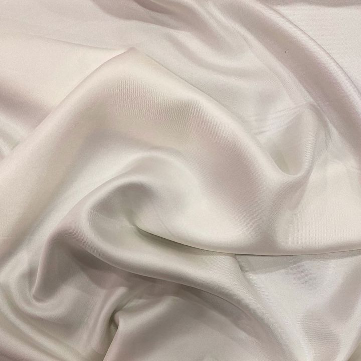 Ivory 100% silk twill fabric