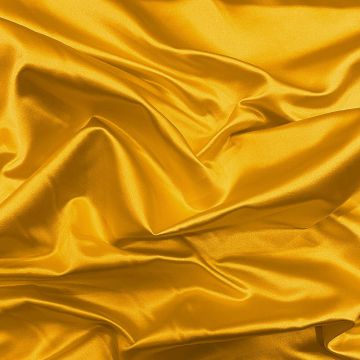 Yellow 100% silk duchess satin fabric