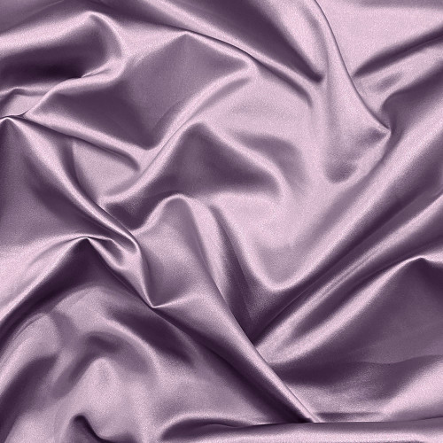 Tissu satin duchesse 100% soie violet lavande