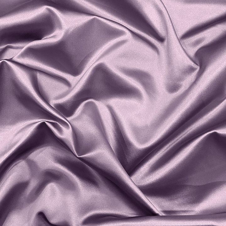 Lavender purple 100% silk duchess satin fabric