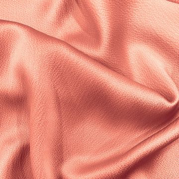 Salmon pink 100% silk hammered satin fabric