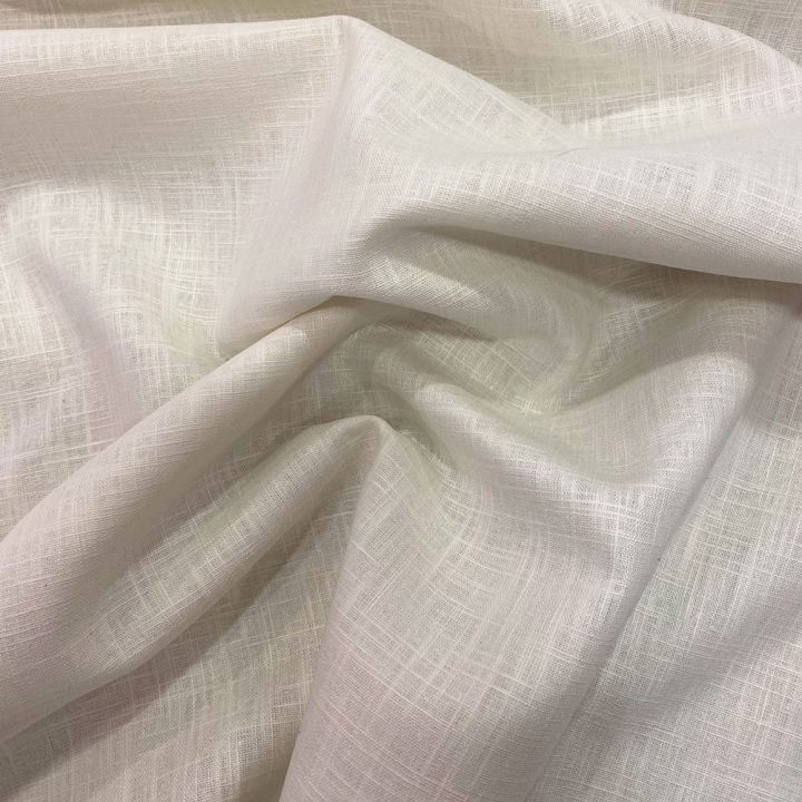 Tissu 100% pur lin ivoire
