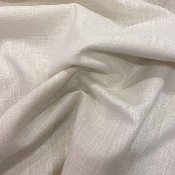 Tissu 100% pur lin ivoire