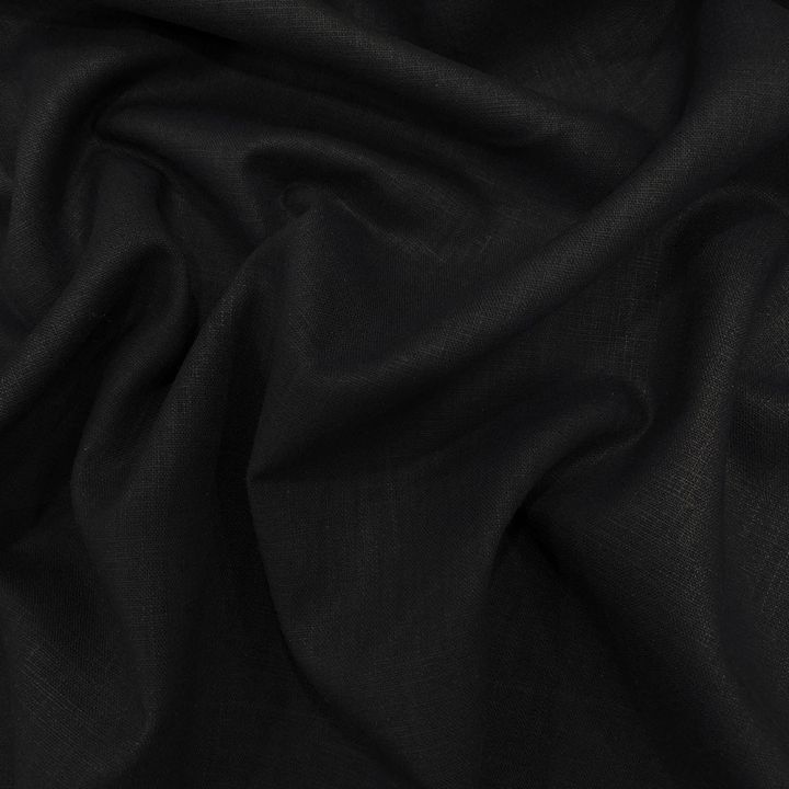 Tissu 100% pur lin bleu marine