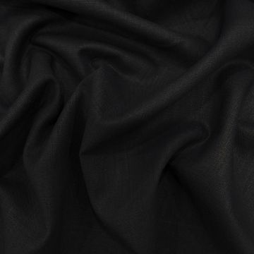 Navy blue 100% linen fabric