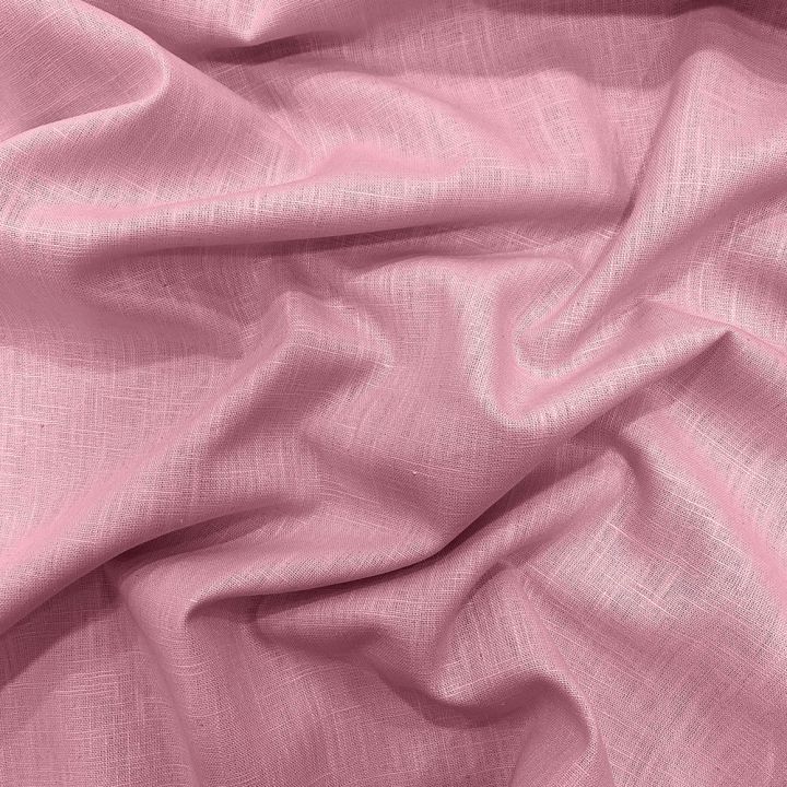 Tissu 100% pur lin rose