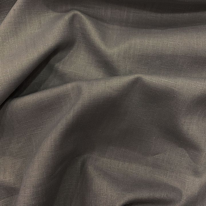 Tissu 100% pur lin gris