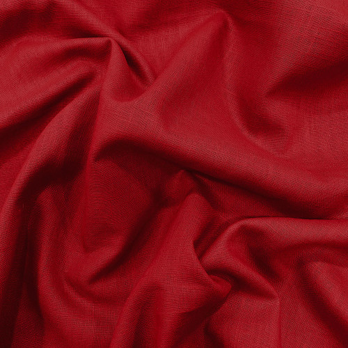 Red 100% linen fabric (2.40 meters)