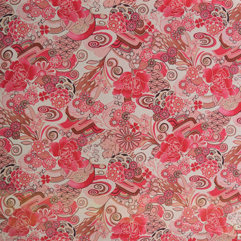 Tissu georgette imprimé floral