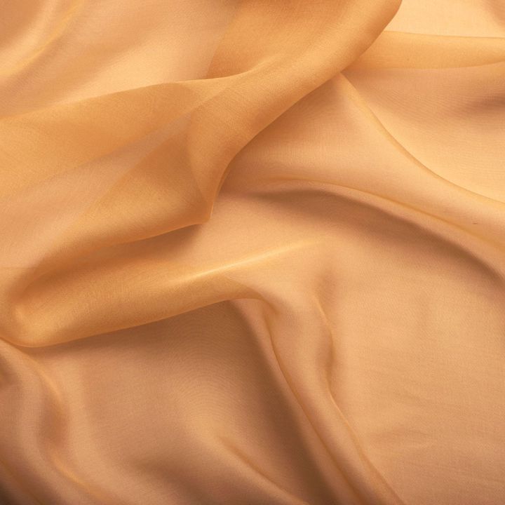 Skin colored 100% silk chiffon