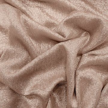 Powder pink lamé silk georgette fabric (1.70 meters)