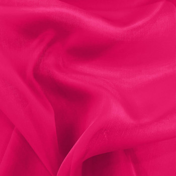 Fuchsia silk organza fabric