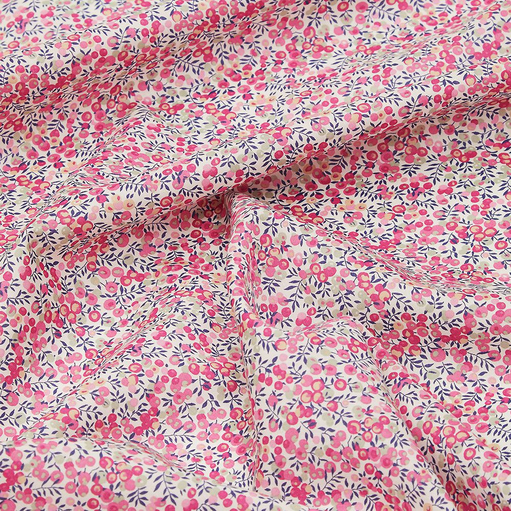 Tissu Imprimé Roses - 1,40 M X 1,40 M - Coton - Neuf - Fabriqué En France
