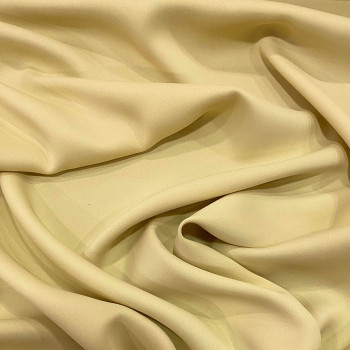 Tissu double crêpe mat jaune maïs