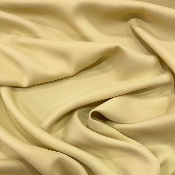 Tissu double crêpe mat jaune maïs