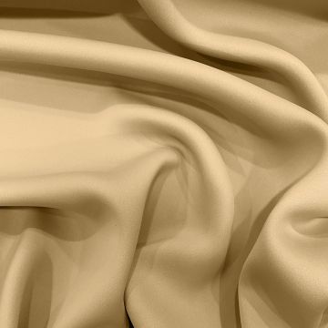Beige matte double crepe fabric