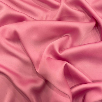 Lilac pink 100% silk charmeuse fabric