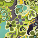 Tissu satin 100% soie imprimé floral vert et jaune (3,40 mètres) Tissu satin 100% soie imprimé floral vert et jaune (3,40 mètres)