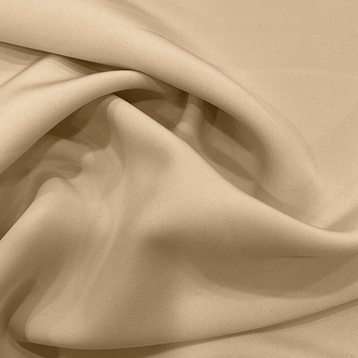 Sand beige 100% silk crepe fabric