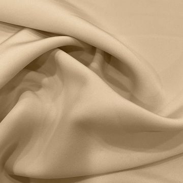 Sand beige 100% silk crepe fabric